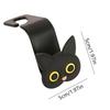2Pcs Adorable 3D Cartoon Cat Car Seat Headrest Hooks - Universal Vehicle Storage Organizer For Handbags,Purses Coats Cute