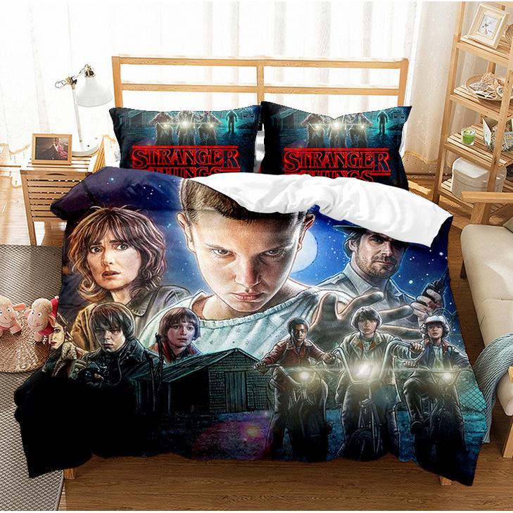 Cute Printed Quilt Cover Pillowcase Three-Piece Set Can Be Made Into Four-Piece 3D Digital Printing