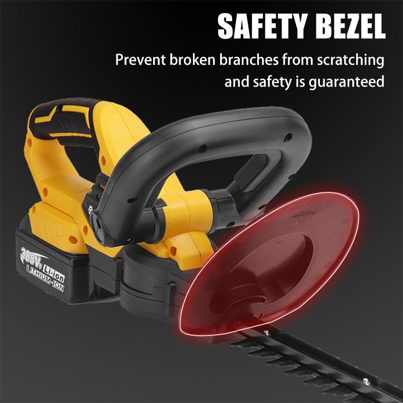 1400W 388VF Cordless Hedge Trimmer Electric Household Trimmer Pruning Saw Garden Bush Trimmer Landscape Power Tools