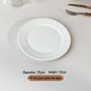 Zhao Ran 10-Inch Round Bone Porcelain Dinner Plate