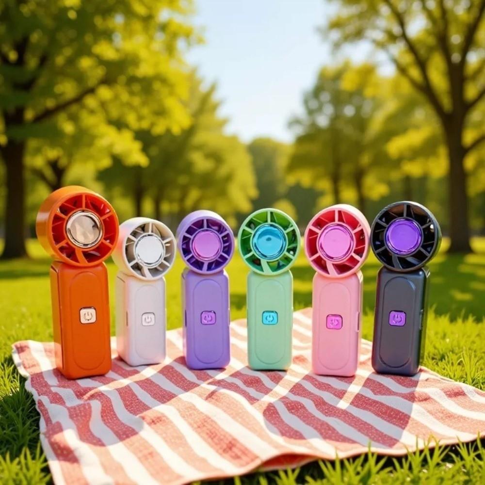 Adjustable Mini Handheld Fan USB Rechargeable Pocket Fan Air Cooling Fan Portable Turbo Fan Travel