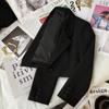 Fashionable and Simple Women's Solid Color Short Suit Coat with Long Sleeves