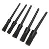5pcs Auto Detailing Brush Set for Cleaning Car Interior Exterior Engine Exhaust Leather SeatBlack
