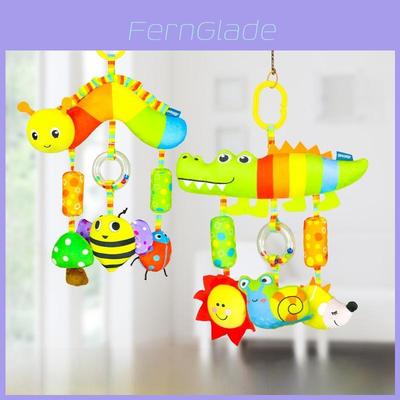 Baby Colorful Animal Car Hanging Toy Plush Rattle For Newborns And Infants