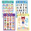 1 Set Classroom Decor 18 Themes Kid English A3 Big Cards Abc Letter/Animal/Numbers/Weather Learning Chart Kindergarten Supplies