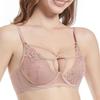 French Embroidered Sexy Lace Bunny Ears Underwear Set Breathable Large Breasts Small Gathered Bra for Women