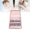 TOPINCN 10-Pair Interchangeable Circular Needles and Cable Kit, 3.0-6.5mm, Knitting Needle Set for Sweaters, Hats, and Socks