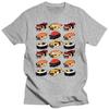 Sushi Pug Funny T-shirt Men and Women Funny Top Interesting Casual Loose Summer Cotton T-shirt Short Sleeve Graphic T Shirts