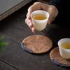 1pc Sewn Patch Coasters Old Home Cloth Coasters Vintage Fabric Insulation Mat Teapot Coaster  Tea Ceremony