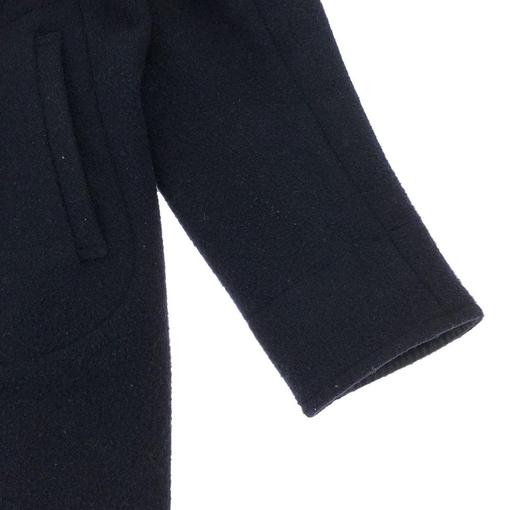 Danton Logo patch Hooded Melton Wool coat 36 Navy made in Japan Men's Used