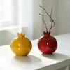 Handmade Simulated Pomegranate Vase Fruit Shaped Bud Vase Ornament Gift Desk Vase  Desktop Decor