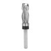 Extra Long Compression Flush Trim Router Bit 1 4in Shank with Top Bearing 1 2in Cutting Dia Spiral Pattern Template for