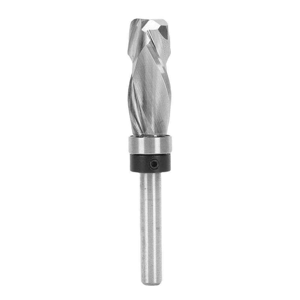 Extra Long Compression Flush Trim Router Bit 1 4in Shank with Top Bearing 1 2in Cutting Dia Spiral Pattern Template for