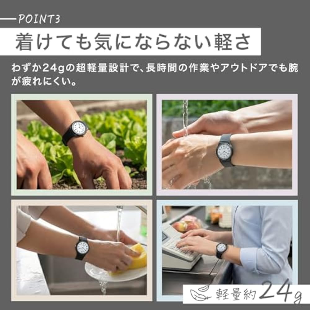 [CITIZEN Q&Q] Wristwatch Analog 10atm waterproof urethane belt VP46-854 Black