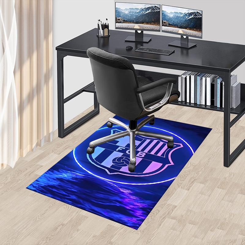 1pc FC Barcelona Carpet Anti Slip Polyester Floor Mat for office.Bedroom