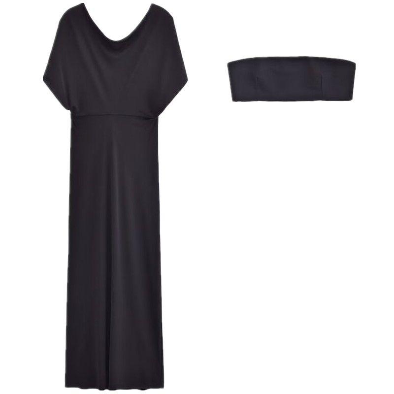 

Fashion Style Spring Festival New Arrival Women s Clothing Stylish Elegant All-Matching Hooded Long Dress 8942531 800 Black L