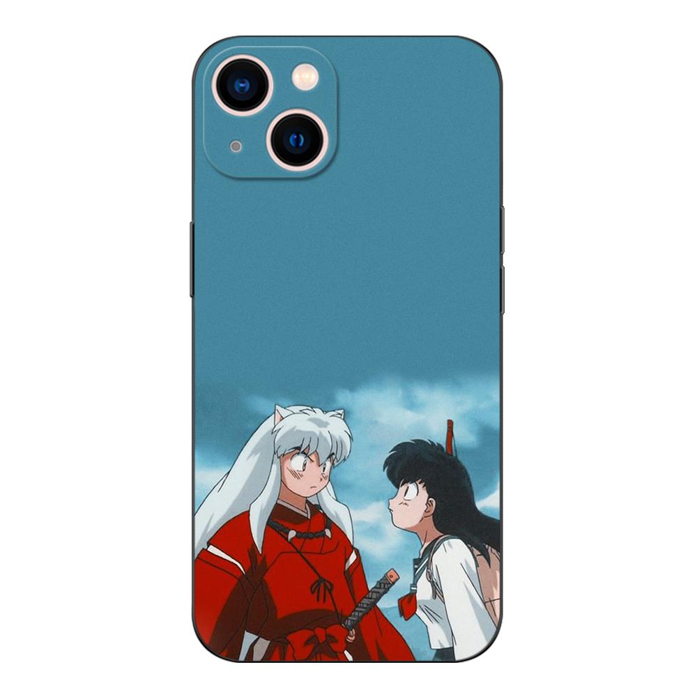 Schwarze TPU-Hülle für OPPO Reno 6 5 3 4 4Z 4F SE 5F 5Z PRO PLUS lite 6 6z 4G 5G yashahime Inuyasha