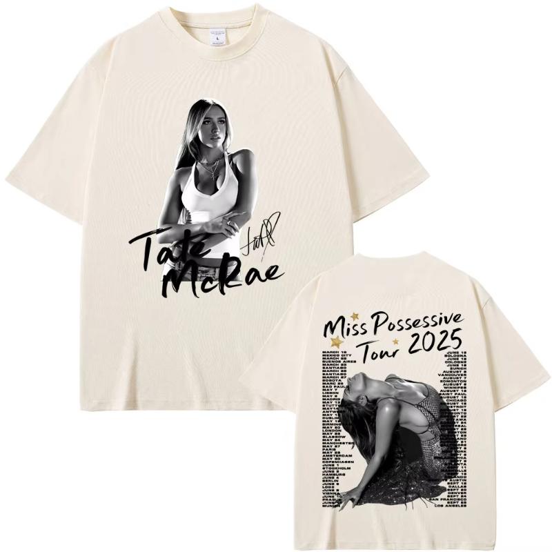 

Singer Tate McRae Miss Possessive So Close To What Tour 2025 Tshirt Unisex Women Clothing Fashion Pop Music T Shirts Lover Gift S
