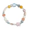 Ceramic Bead Elastic Bracelets Delicate Cute Rabbit Handchain Charming Jewelry Sweet Round Square Bead Bracelets Jewelry