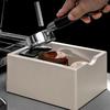 Anti Slip Base Coffee Knock Box Rectangular Coffee Knocking Slag Bucket  Barista