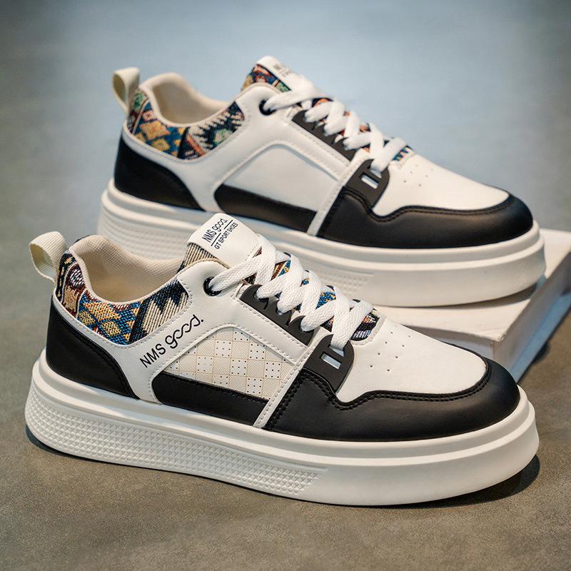 

Autumn men s shoes new breathable little white shoes men s niche leather surface casual sports board shoes trendy shoes 39