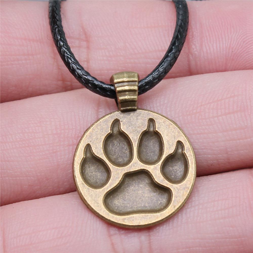 Animal Necklace Leather Chain 45cm Male Jewelry Evening Personalized Decorations
