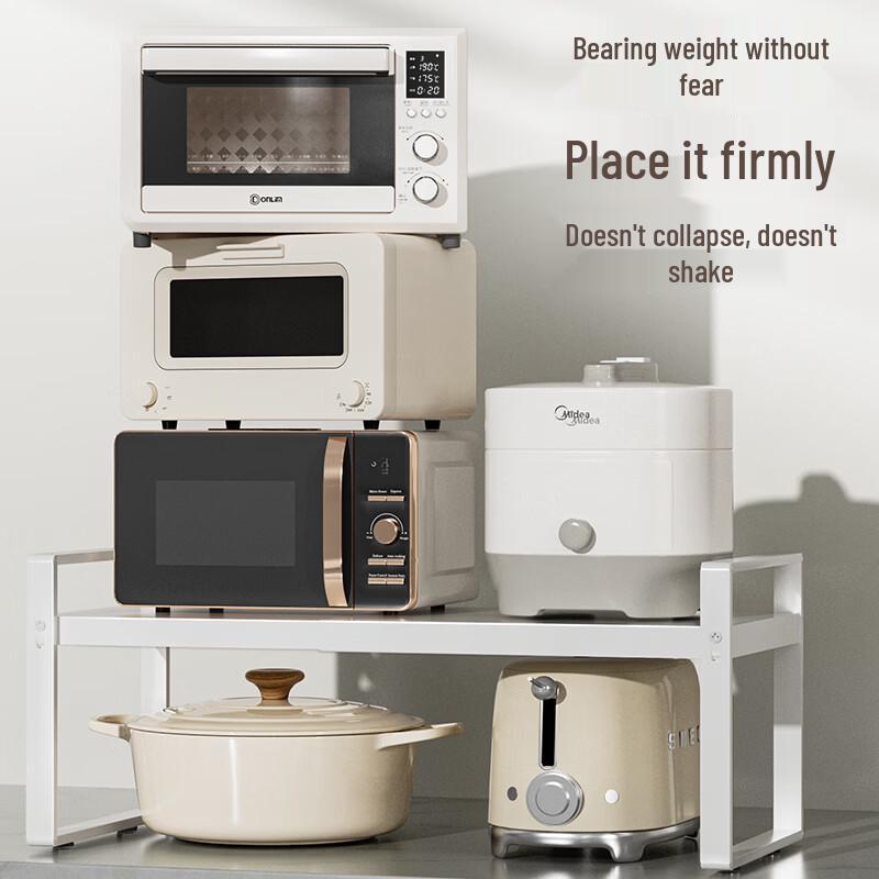 Extendable Aluminum Kitchen Spice Rack with Drawer