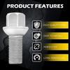 5Pcs Wheel Lug Bolts Nuts For Mercedes W204 W211 C209 W164 W251 A0009904907 EOA