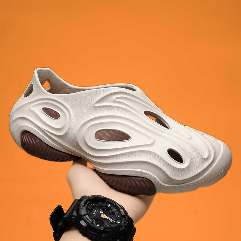 Fashion In The Forest Rubber Sole Resort Sandals Slippers Men's Shoes Large Sizes 50 Flip Flops For Shower Sneakers Sport Raning