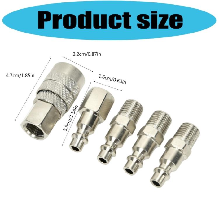 Professional Steel Quickly release Coupler Kit Air Hose Fittings Leakage Prevention Technology Heavy Duty Applications