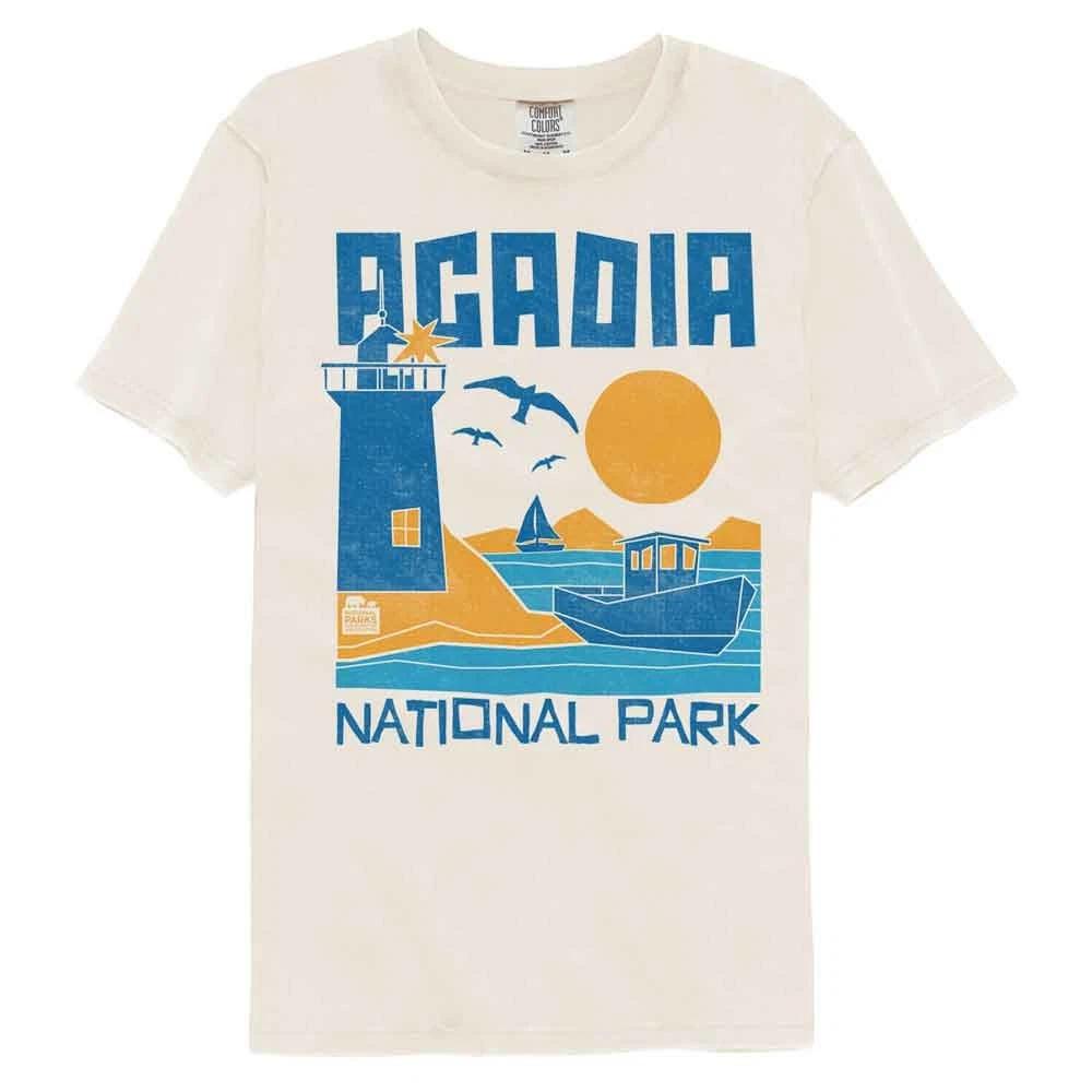 National Parks - Acadia Abbreviated - American Classics - Off-White Solid 130