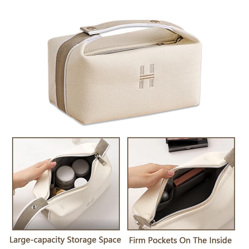 Lizbin Makeup Travel Toiletry Small Cosmetic Portable Travel Makeup Bag with Fashion Canvas Makeup Organizer Unisex Bag, Bag, Bag, Handle, Bag,