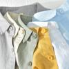 Men's Summer Short-Sleeve Ice Silk Linen Business Casual Shirt - White Trend