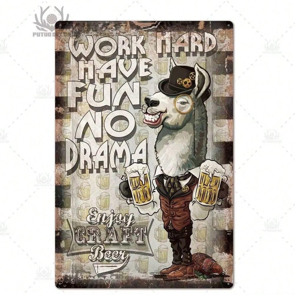 

Vintage Metal Tin Sign 20x30cm Wall Art Home Decor