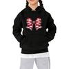 Sweatshirts For Teen Girls Hoodies Long Sleeve Drawstring Pullover Cute Printed Oversized Hoodie Christmas