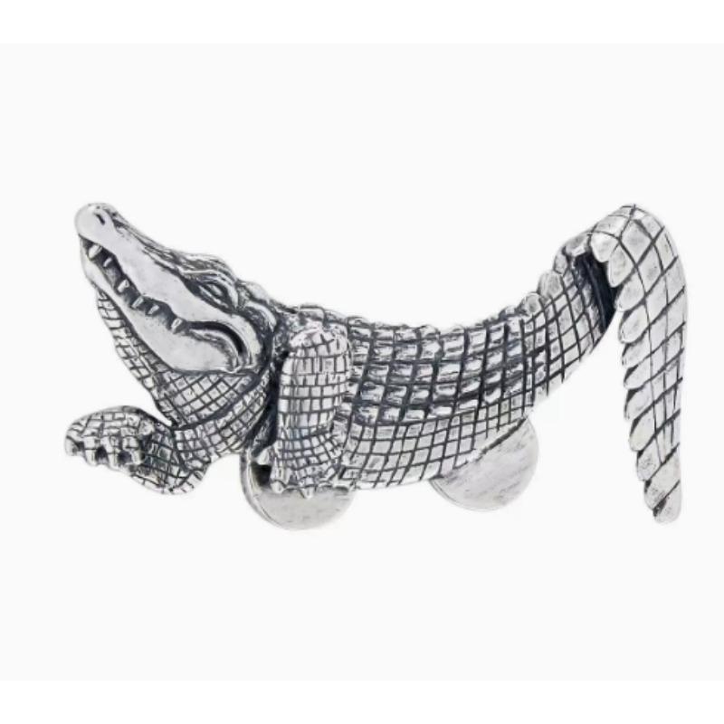 Exquisite and Creative Crocodile Animal Brooch Men's and Women's Traditional Retro Gentleman Suit Jacket Collar Jewelry High-end