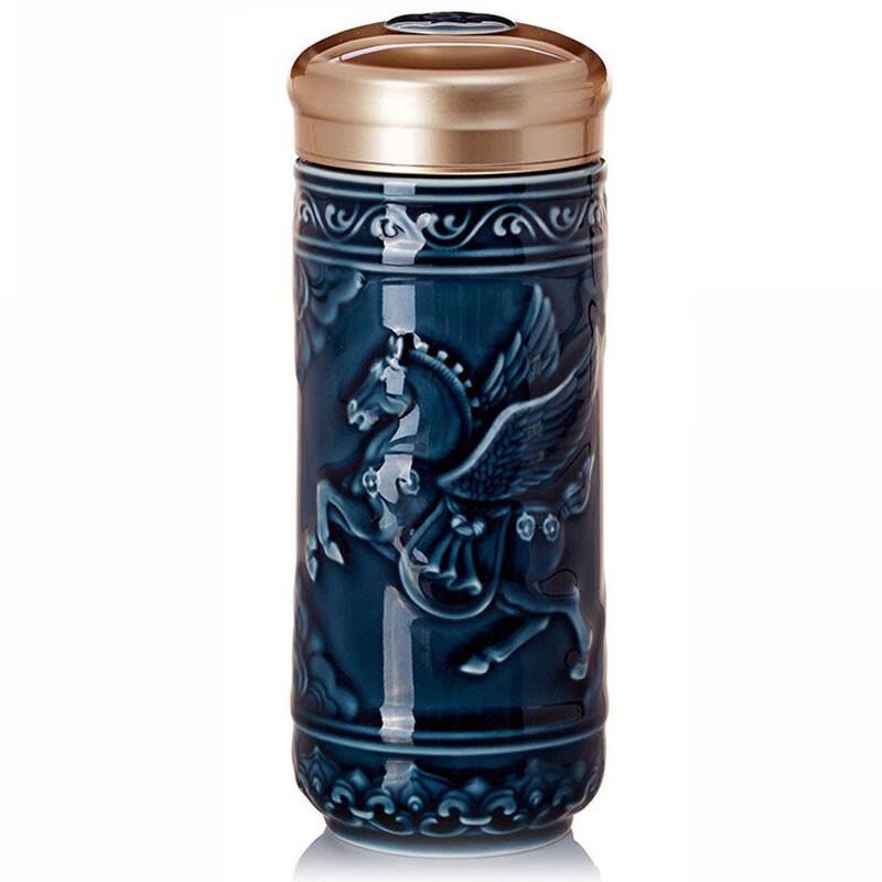 Qian Tang Xuan Huoci Double-Layer Portable Ceramic Cup