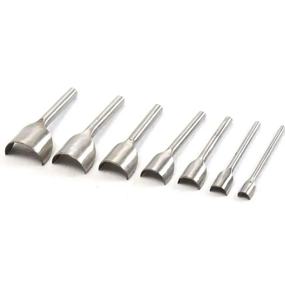 1Pcs 10-50mm Leather Craft Tool Half Round Handmade Arc-shaped Punch Semicircular DIY Wallet Edge Trimming Tool for Belt Strap