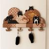 No Punching Required Wall Mounted Key Holder Cat Entrance Storage Rack Entryway Hooks  Porch