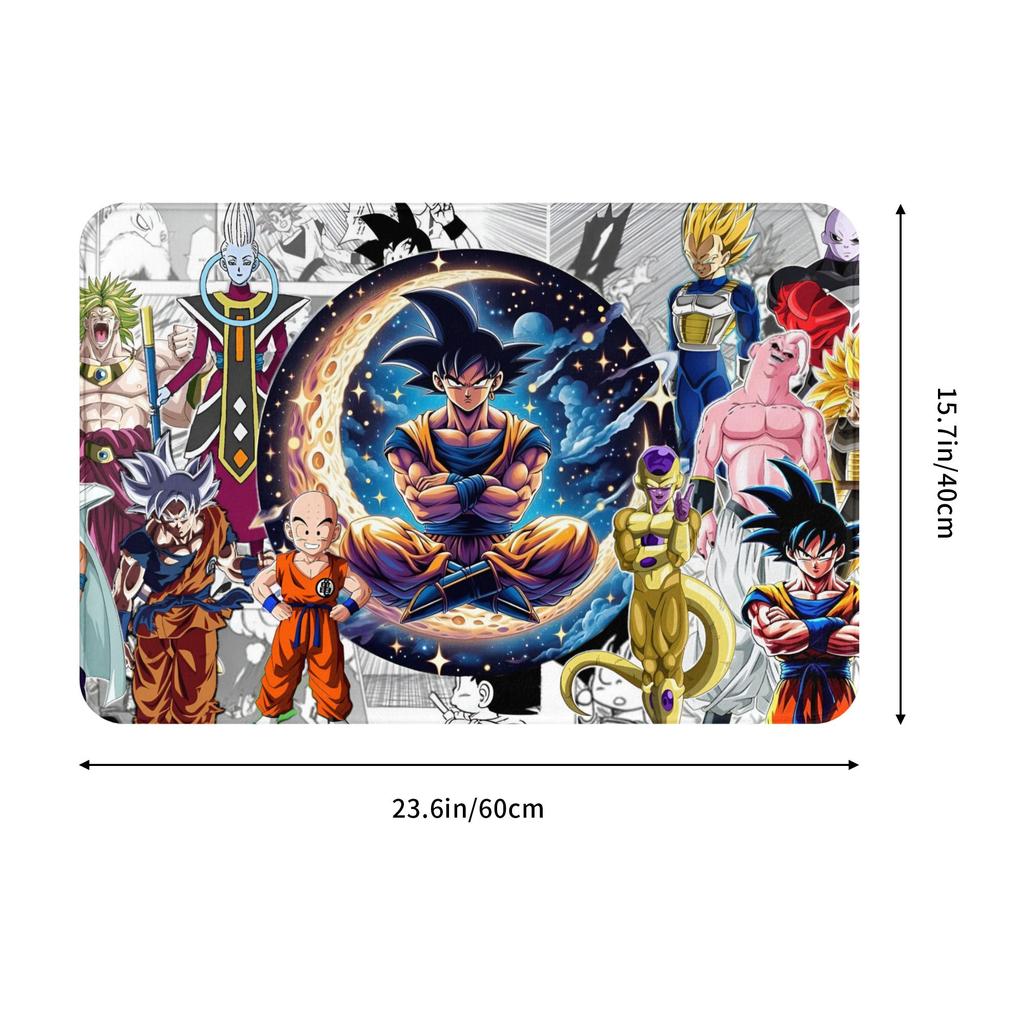 DragonBall Anime Dragon Ball Front Door Mat Anti-Slip Outdoor Waterproof Doormat Living Room Entrance Rug Carpet