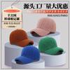 Autumn and Winter Lamb Wool Baseball Cap Warm Fashion Light Board Cap Embroidery Letter Hat