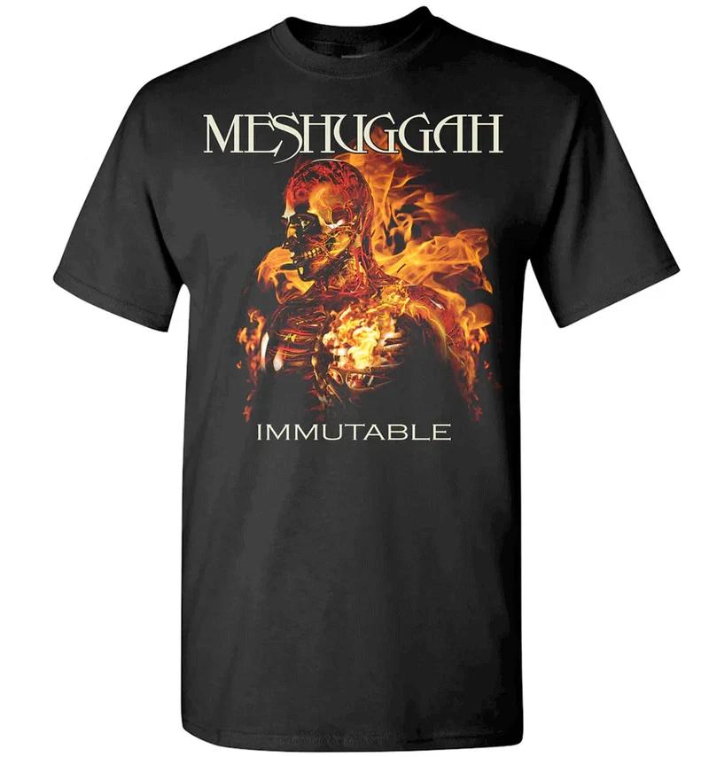 New Meshuggah Band Immutable Full Size Heavy Cotton Black T Shirt TR399 XXL