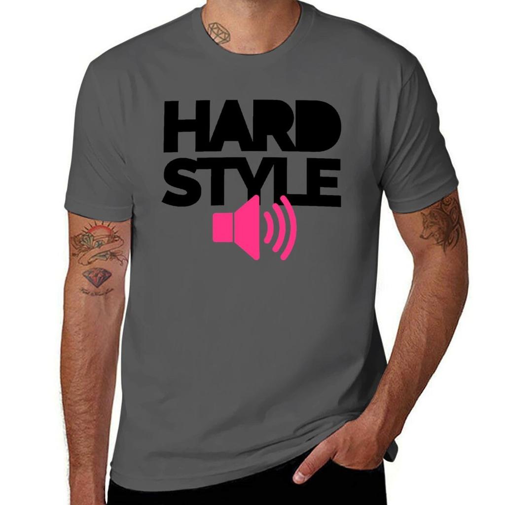 Hardstyle Speaker Music Quote TShirt cotton tshirt 100 man t shirts high quality luxury brand TShirt