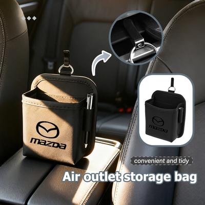 Car Storage Bag Air Vent Dashboard Tidy Hanging Organizer Box Auto Accessories For Mazda Axela Speed 6 CX3 CX4 CX5 CX7 CX8 CX9 FF3