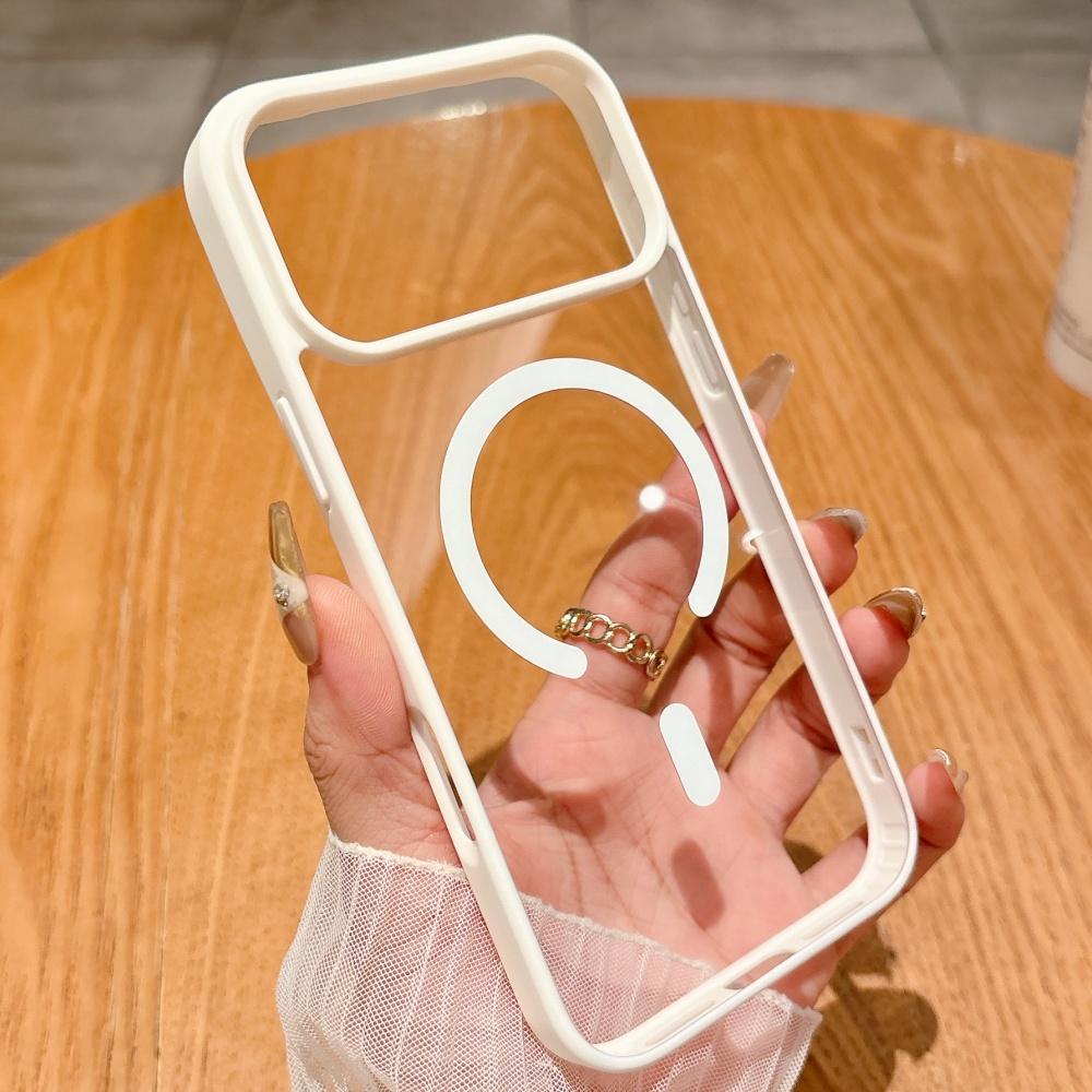 Soft Bumper Clear For Magsafe Magnetic Phone Case For 17 16 15 14 13 12 11 Pro Max XR XS X 7 8 Plus Shockproof Cover