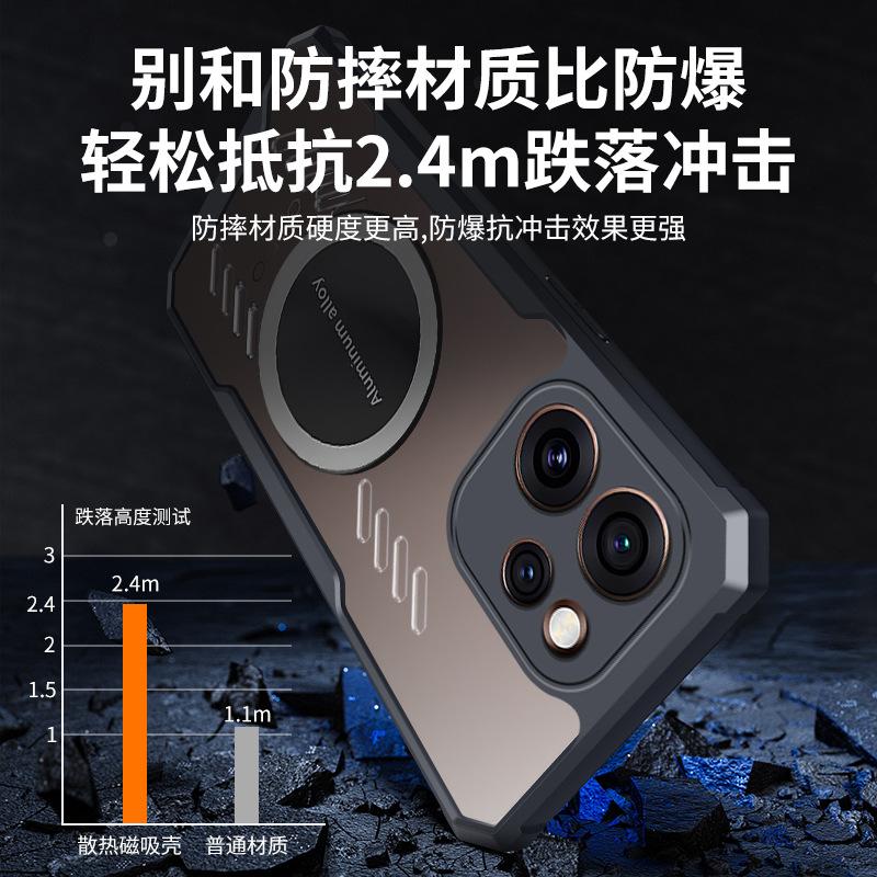Applicable To OPPO Reno15Pro Graphene Heat Dissipation Mobile Phone Case Reno14 All-inclusive Reno13 Anti-drop Protective Case
