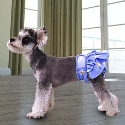 Calcinha respirável para animais de estimação, roupa íntima fisiológica para cachorro, fralda de textura macia, secagem rápida
