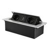 Desktop Socket EU Plug Hidden Table Panel With USB Charging Slow for Pop Up Cover For Meeting Room Office Electrical Out