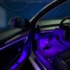 HOLYWOOT Tesla Model 3 Model Y Lumini ambientale interioare Led mașină RGB Neon Lumină de ambianță bandă fibră optică cu aplicație