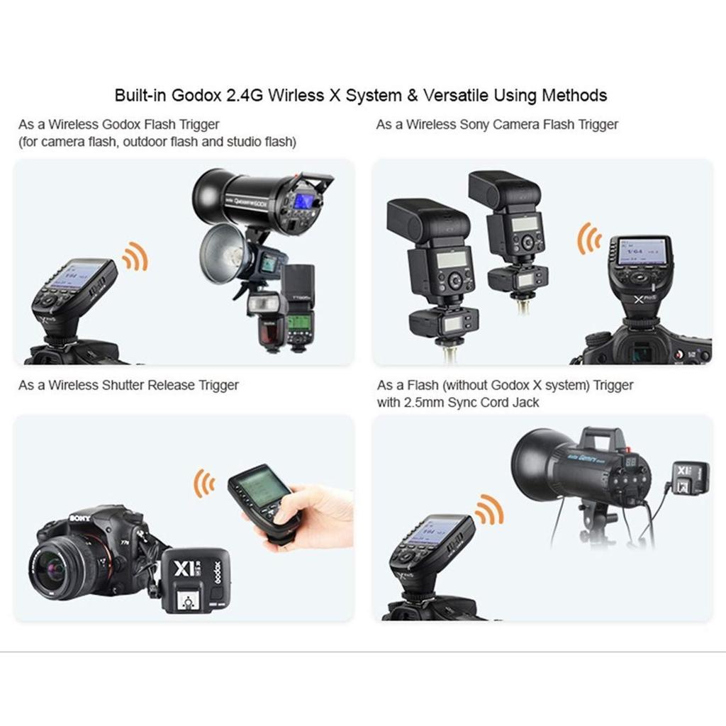 Übereinstimmung GODOX Wireless Flash Trigger HSS TTL für SonyMI Blitzschuh Kamera Flash Godox TT350S V350S TT685S V860S V850 AD200 AD400Pro AD600 Pro AD600